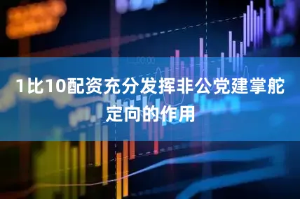 1比10配资充分发挥非公党建掌舵定向的作用